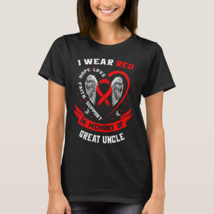 Rot im Gedächtnis der schweren Herzkrankheit Aware T-Shirt