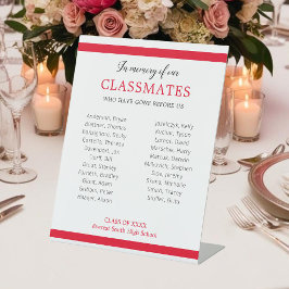 Rot im Gedächtnis unserer Klassenkameraden Wieders Sockelschild