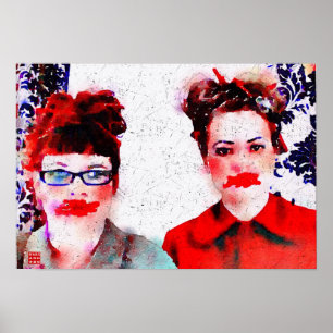 Rot im Gesicht Poster