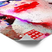 Rot im Gesicht Poster (Ecke)