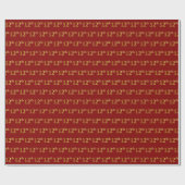 Rot, Imitate Gold 12. (Zwölfte) Veranstaltung Geschenkpapier (Flach)