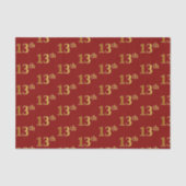 Rot, Imitate Gold 13. (Dreizehnte) Veranstaltung Seidenpapier (Vorderseite)