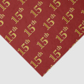 Rot, Imitate Gold 15. (Fünfzehnte) Tissue Paper Seidenpapier (Ausschnitt)