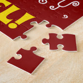 Rot, Imitate Gold 38. Geburtstag + Individuelle Na Puzzle (Seite)