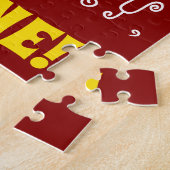 Rot, Imitate Gold 56. Geburtstag + Individuelle Na Puzzle (Seite)