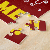 Rot, Imitate Gold 89. Geburtstag + Individuelle Na Puzzle (Seite)