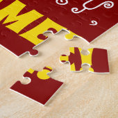 Rot, Imitate Gold 93. Geburtstag + Individuelle Na Puzzle (Seite)