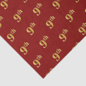 Rot, Imitate Gold 9. (9.) Event Tissue Paper Seidenpapier (Ausschnitt)