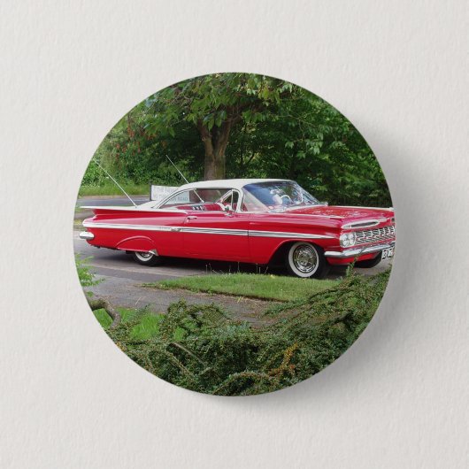 Rot Impala 1960 Button (Vorderseite)