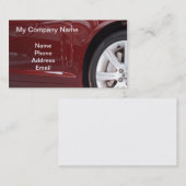 Rot importiertes Luxusauto Visitenkarte (Vorne/Hinten)