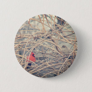 Rot in einem traurigen Winter von angelandspot. Button