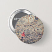 Rot in einem traurigen Winter von angelandspot. Button (Vorne & Hinten)