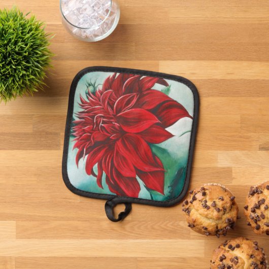 Rot in Furry Topflappen (Oben Unten)