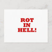 Rot in Hell Postkarte (Vorderseite)