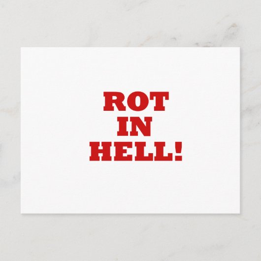 Rot in Hell Postkarte (Vorderseite)
