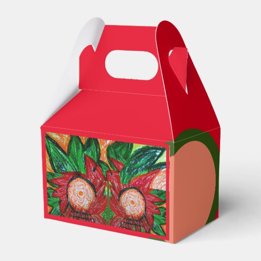 Rot indonesisch geschenkschachtel (Vorderseite)