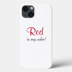 Rot ist mein Niedliches Farbangebot Case-Mate iPhone Hülle