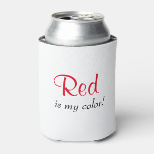 Rot ist meine Farbe Dosenkühler
