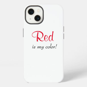 Rot ist meine Farbe Süßes Zitat  iPhone 13 Hülle