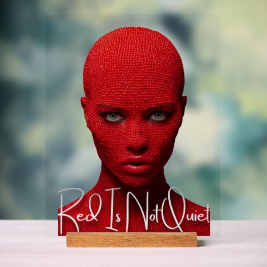 Rot ist nicht still acrylschild (Neutral)