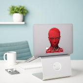Rot ist nicht still aufkleber (Laptop auf Schreibtisch)