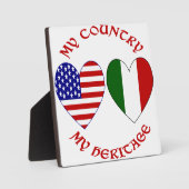 Rot - Italienisches Landerbe Fotoplatte (Vorderseite)