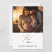 Rot, je mehr das glänzende Foto Weihnachten (Vorderseite)