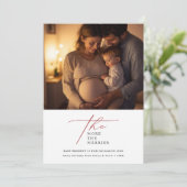 Rot, je mehr das glänzende Foto Weihnachten (Stehend Vorderseite)