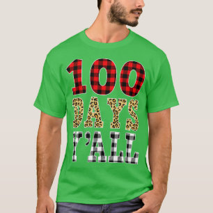 Rot Kariert 100 Tage Yx27Allerheiterner 100ster Sc T-Shirt