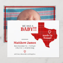 Rot Kariert aus Texas Horizontal Foto