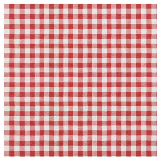 Rot Kariert, Rot Gingham Stoff (Nahaufnahme)