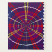 ROT KARIERTER KONZENTRIERKREIS DER ORGANISATION PLANER (Rückseite)