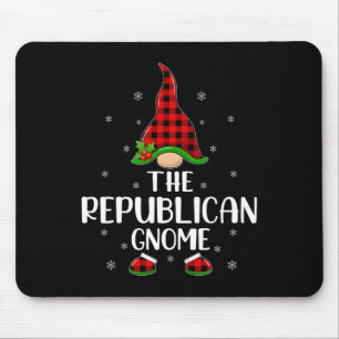 Rot kariertes Büffelmuster passend zum republikani Mousepad