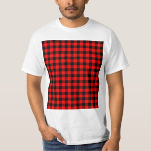 Rot-Kariertes Klassisches Buffalo-Hemd! T-Shirt