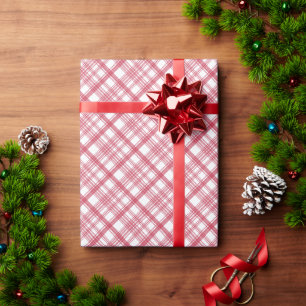 Rot kariertes Weihnachtsfest Geschenkpapier