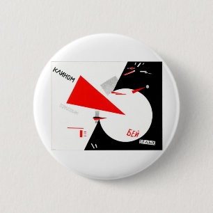 Rot-Keil-Art-dassschreie Button