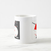 Rot-Keil-Art-dassschreie Kaffeetasse (Mittel)
