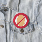 Rot kein Ei-Kinderei-Allergie-Alarm Button (Beispiel)