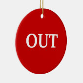 Rot Keramik Ornament (Rechts)