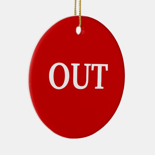 Rot Keramik Ornament (Rechts)