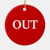 Rot Keramik Ornament (Vorne)