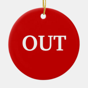 Rot Keramik Ornament