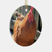 Rot Keramik Ornament (Rechts)