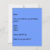 Rot Kokeshi Einladung (Rückseite)