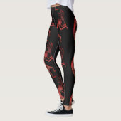 Rot-Kokopellinie Leggings (Links)