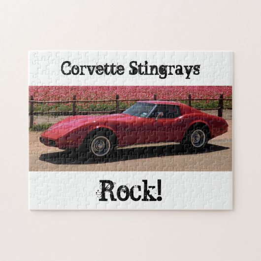 Rot-Korvette L82 Stingray-Puzzlespiel 1975 Puzzle (Horizontal)