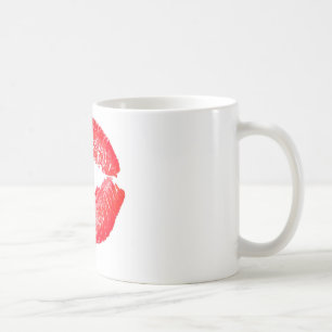 Rot-küssende Lippen Kaffeetasse