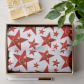 rot, lachen, glücklich, Sterne, Regenbogen, Farben Seidenpapier (Geschenk)