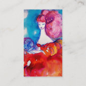 ROT LADY ,Beauty,Salon,Wellness-Center,Makeup Küns Visitenkarte (Rückseite)