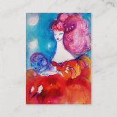 ROT LADY ,Beauty,Salon,Wellness-Center,Makeup Küns Visitenkarte (Rückseite)